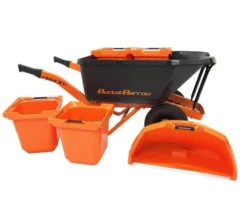 BucketBarrow PRO130D Wheelbarrow Kit With Buckets And Scoop