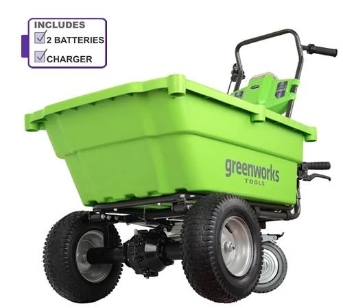 Greenworks 40v Self-Propelled Cart With 2 X Batteries And Charger - Image 2