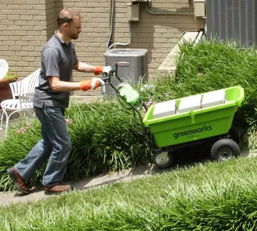 Greenworks 40v Self-Propelled Cart With 2 X Batteries And Charger - Image 6