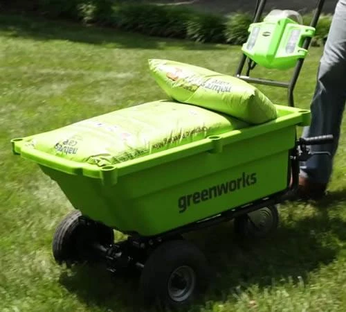 Greenworks 40v Self-Propelled Cart With 2 X Batteries And Charger - Image 3