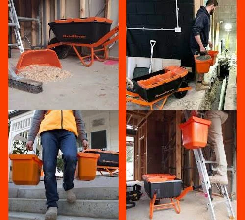 BucketBarrow Pro88 Wheelbarrow With Buckets And Scoop - Image 7